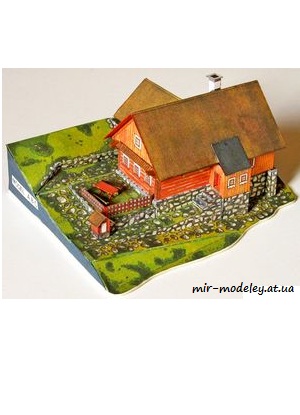 №4773 - Tkalcovska chalupa z Jizerskych hor [ABC 1973-08] из бумаги