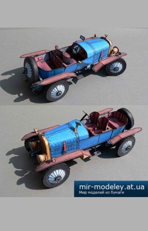 №4736 - Autoveteran Hispano Suiza (1919) [ABC 1970-19] из бумаги