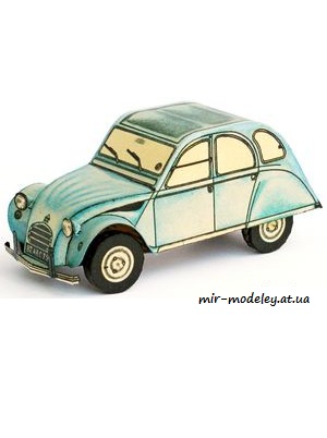 №4908 - Citroen 2CV [ABC 1978-19] из бумаги