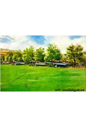 №4881 - Diorama pro model LA5 [ABC 1977- 23] из бумаги