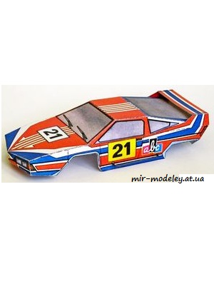 №4839 - Karoserie auta na autodrahu [ABC 1976-21] из бумаги