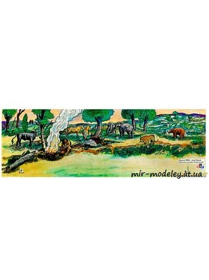 №4855 - Diorama Neandrtalci na Spisi [ABC 1977-12] из бумаги