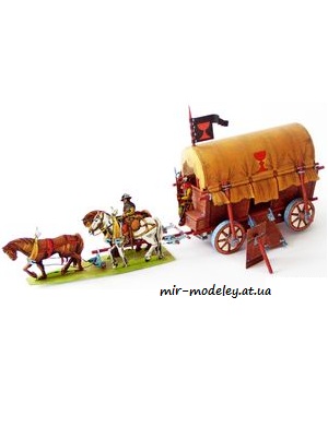 №4899 - Повозка Гуситов / Husitsky vuz (ABC 13/1978) из бумаги