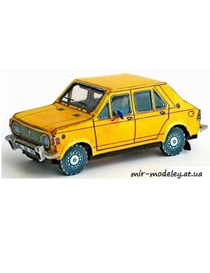 №4815 - Zastava 1100 (ABC 16/1975) из бумаги