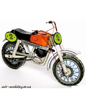 №4895 - Soutezni motocykl Muller [ABC 1978-10] из бумаги