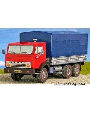 №4906 - Nakladni automobil Kamaz 5320 [ABC 1978-18] из бумаги