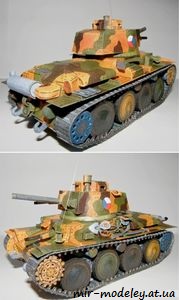 №515 - Československy Lahky Tank Praga LT 38 [ABC 2000-08-09] из бумаги — скачать развертку из бумаги