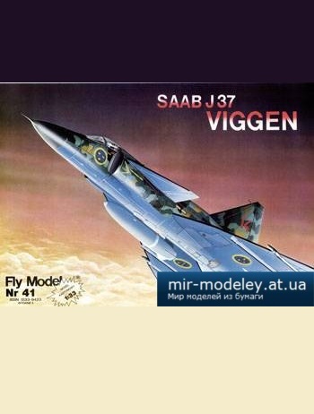 №5089 - SAAB Ja-37 Viggen [Fly Model 041] из бумаги