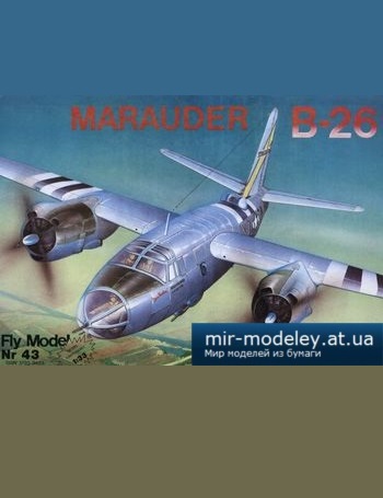 №5091 - Marauder B-26 [Fly Model 043] из бумаги