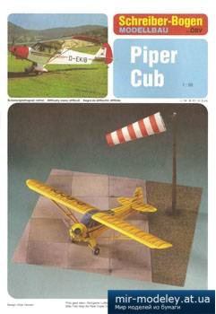 №5037 - Piper Cub [Schreiber-Bogen 72465] из бумаги