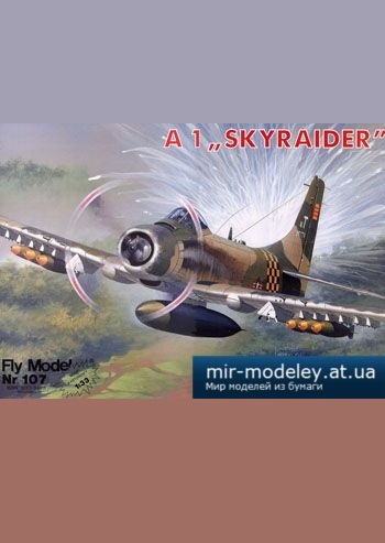 №5141 - A1-Skyraider [Fly Model 107] из бумаги