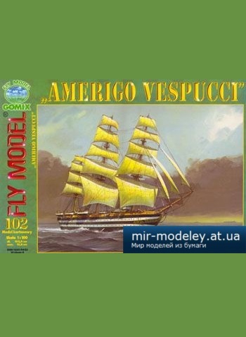 №5137 - Amerigo Vespucci [Fly Model 102] из бумаги
