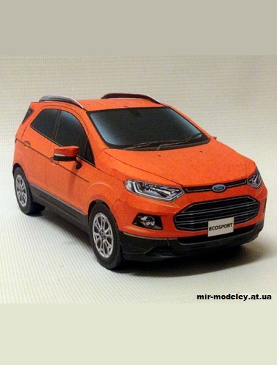 №5487 - Легковой автомобиль Ford EcoSport [Kin Shinozaki] из бумаги