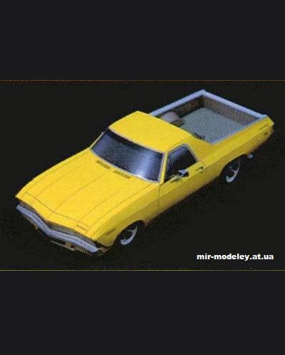 №5466 - Chevrolet El-Camino 1969 [Kin Shinozaki] из бумаги