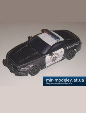 №5495 - 2015 Ford Mustang California Highway Patrol [Kin Shinozaki] из бумаги