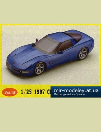 №5465 - Chevrolet Corvette [Kin Shinozaki 18] из бумаги