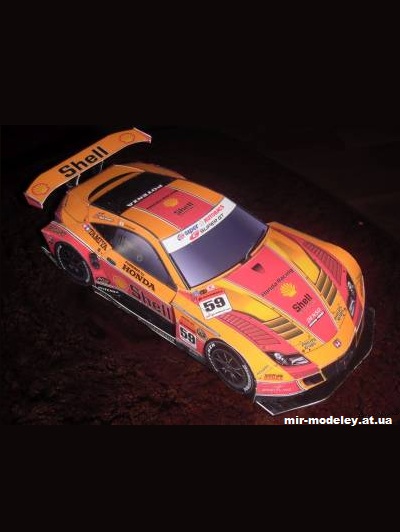 №5502 - Epson Honda HSV-010 GT 2010 Shell Racing (Kin Shinozaki) из бумаги