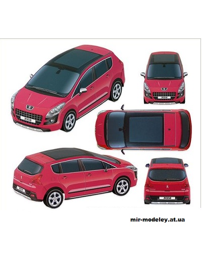 №5482 - Peugeot 3008 [Hitoshi Shinozaki] из бумаги