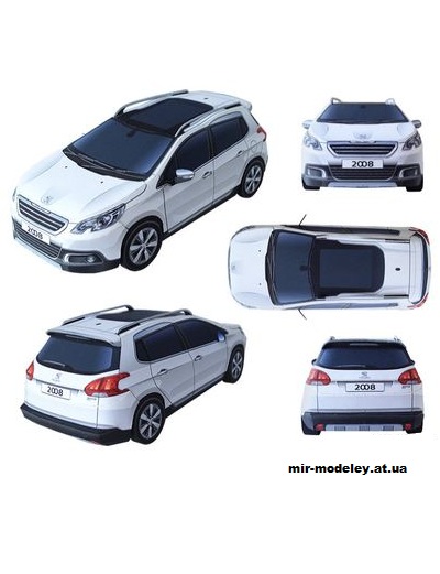 №5485 - Peugeot 2008 [Kin Shinozaki] из бумаги