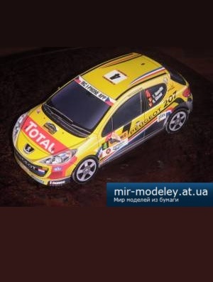 №5473 - Peugeot 207 S2000 #4 Barum Rally 2011 Peugeot Belgium [Kin Shinozaki] из бумаги