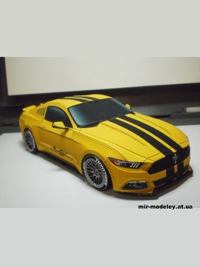 №5496 - 2015 Ford Mustang Bumblebee [Kin Shinozaki] из бумаги