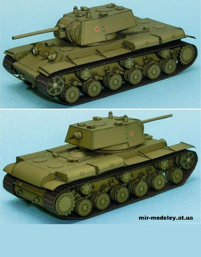 №5434 - Тяжелый танк КВ-1 / KV-1 [Lazylife] из бумаги