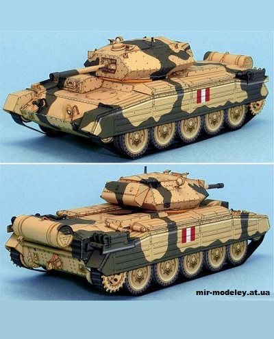 №5430 - Крейсерский танк Crusader Mk. III [Lazylife] из бумаги