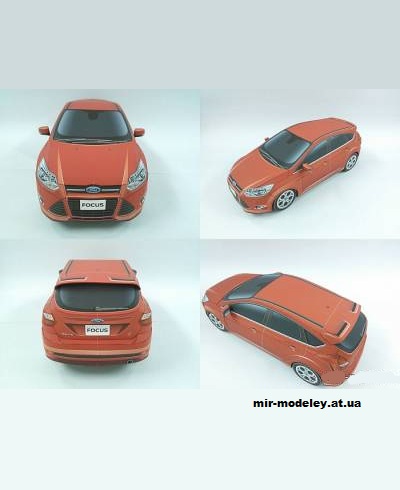 №5488 - Ford Focus [Kin Shinozaki] из бумаги