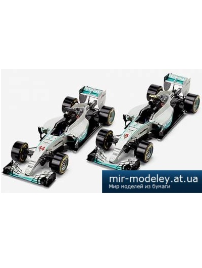 №5532 - 2015 MERCEDES AMG PETRONAS Formula One Team (Hitoshi Shinozaki) из бумаги