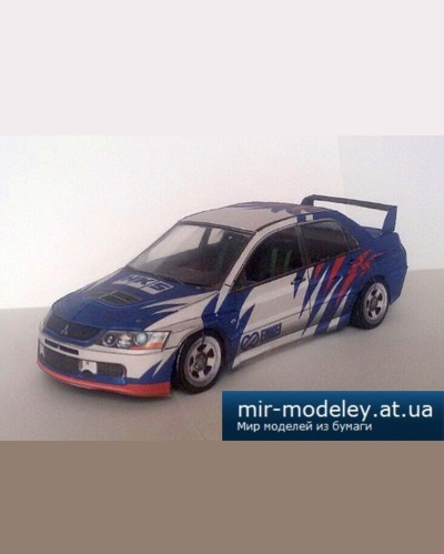 №5526 - Mitsubishi Lancer Evolution IX NFS MW 2005 (Hitoshi Shinozaki - Kirzik) из бумаги