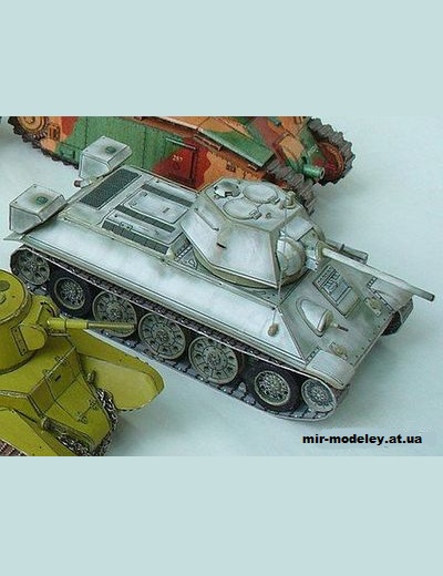 №5554 - Т-34 (Перекрас Модель-копия) из бумаги