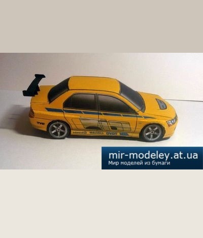 №5524 - Mitsubishi Lancer Evolution IX (The Fast and the Furious 2) [Kin Shinozaki] из бумаги