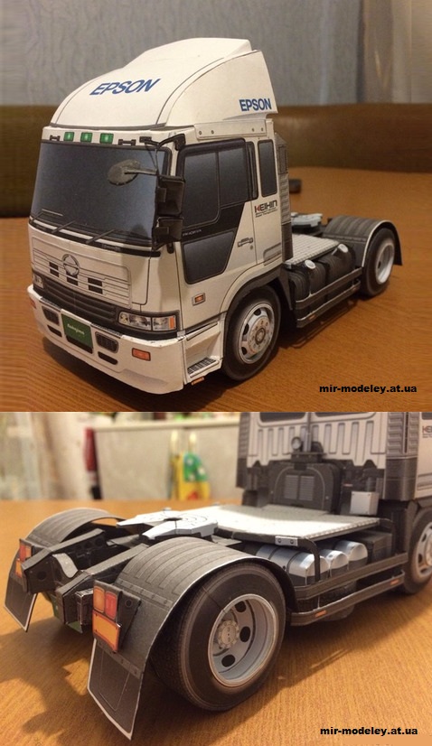 №5529 - Седельный тягач Hino Profia 2005 (Hitoshi Shinozaki) из бумаги