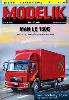№5594 - MAN LE 180C [Modelik 2006-12] из бумаги