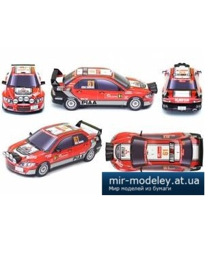 №5516 - Lancer Evolution IX Rally Japan [Kin Shinozaki] из бумаги