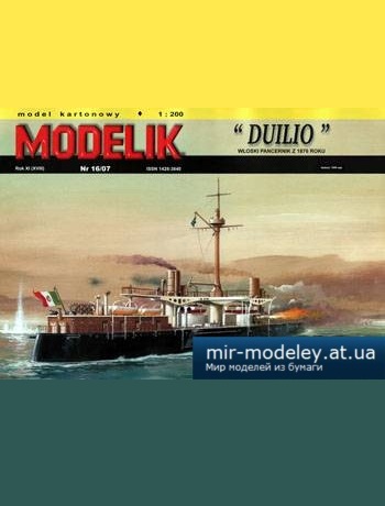 №5603 - Цитадельный башенный броненосец Duilio [Modelik 2007-16] из бумаги