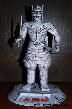 №632 - Daimajin [UHU 02] из бумаги — развертка из бумаги