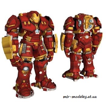 №635 - Hulkbuster [Paper-Replika] из бумаги — скачать развертку из бумаги
