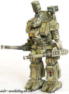 №631 - Robot Battletech VHM-6R [ABC 1995-11] из бумаги — скачать развертку из бумаги