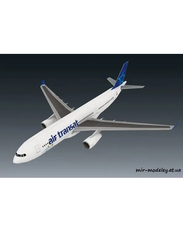 №6355 - Air Transat A330-243 [Julius Perdana] из бумаги