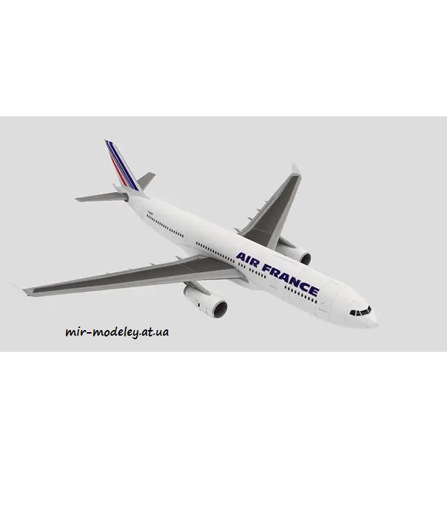 №6360 - Air France Airbus A330 Flight 447 (Paper-Replika) из бумаги