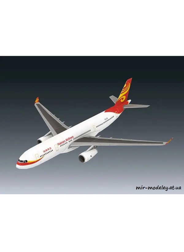 №6353 - Airbus A330-243 Hainan Airlines [Julius Perdana - Jaromir Smid] из бумаги