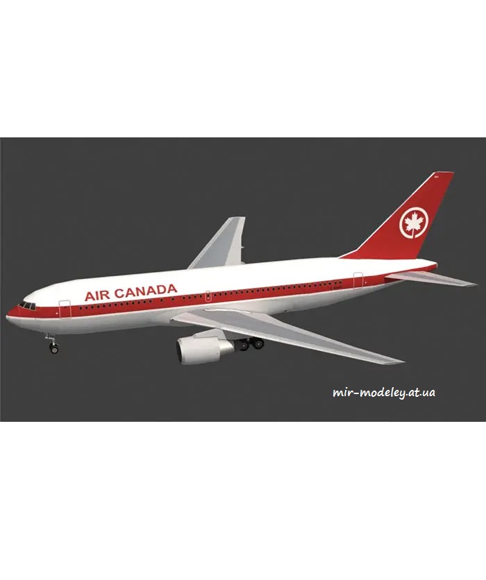 №6374 - Boeing 767-200 Air Canada (Paper-Replika) из бумаги