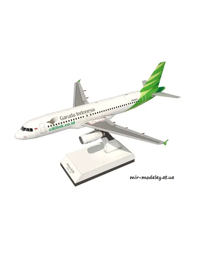 №6362 - Airbus A320 Garuda Indonesia Citilink (Paper-Replika) из бумаги
