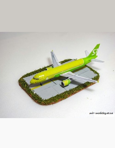 №4367 - Airbus A320-214 S7 [Переработка Paper-replika] из бумаги