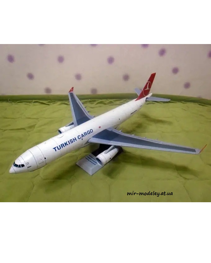 №6365 - Turkish Airlines Cargo Airbus A330 (Paper-Replika) из бумаги