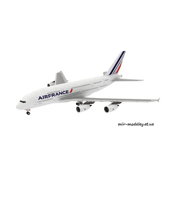 №6373 - Air France Airbus A380 (Paper-Replika) из бумаги