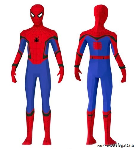 №4457 - Spiderman Homecoming (Paper-Replika) из бумаги