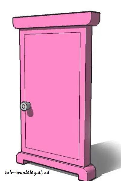 №4414 - Doraemon Anywhere Door (Paper-Replika) из бумаги