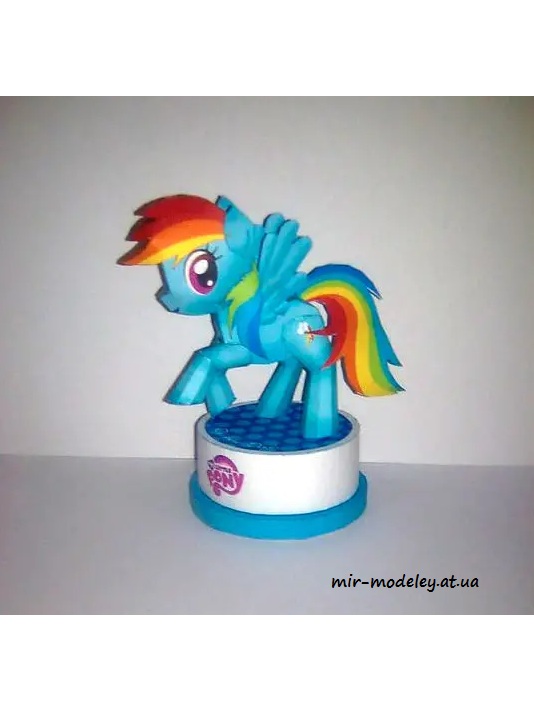 №4200 - Rainbow Dash - My Little Pony (Paper-Replika) из бумаги
